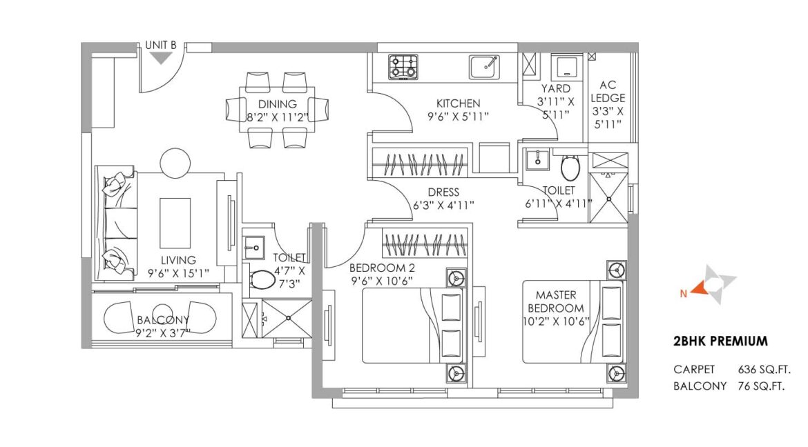 2BHK_Premium_636sqft