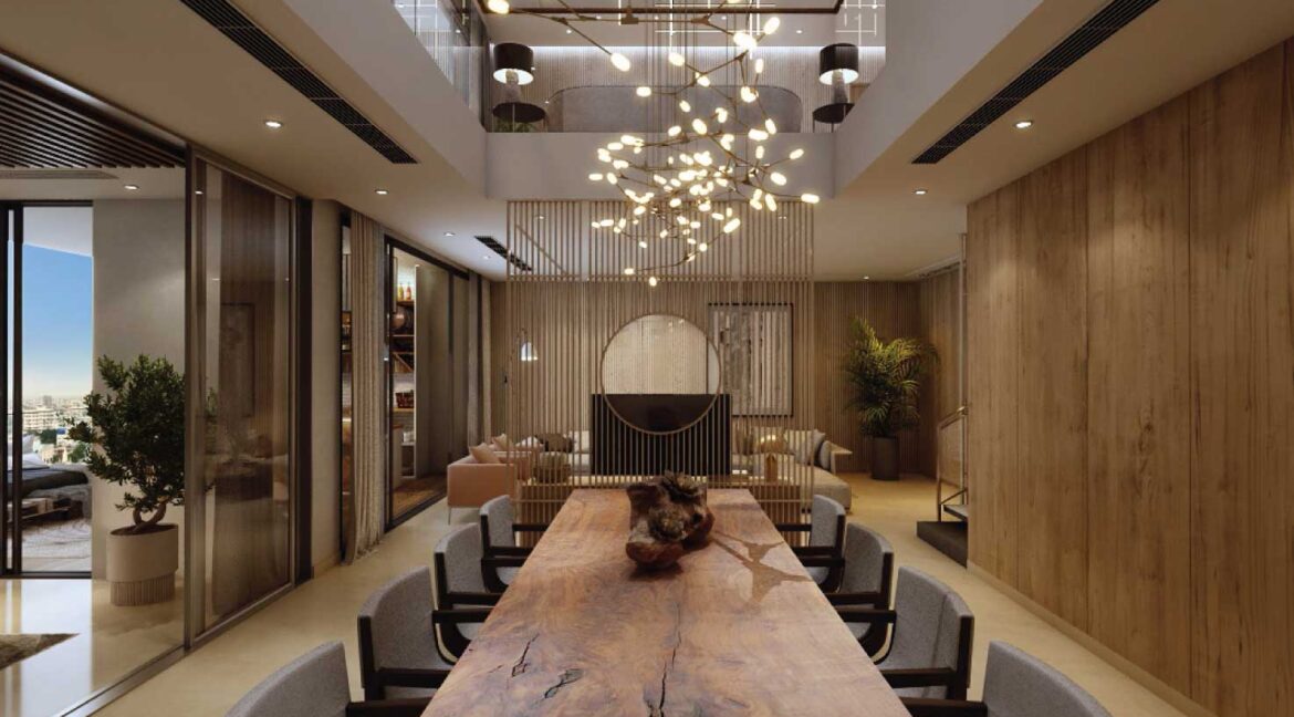 Double Height Dinning Area