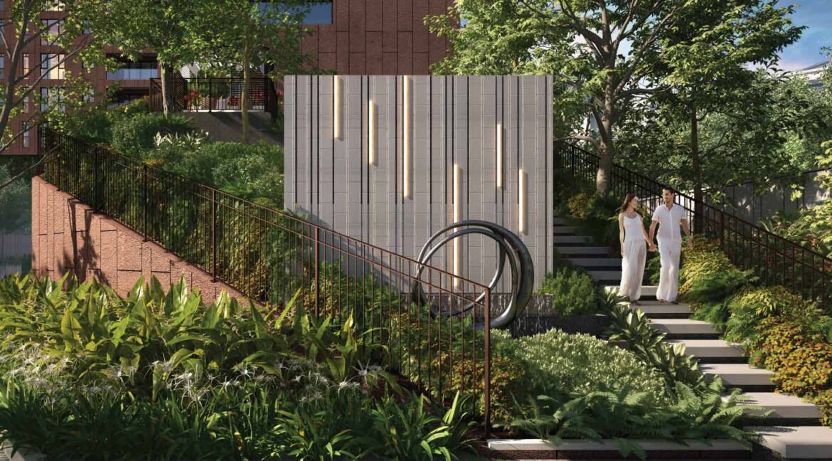 Entrance to Stepped Garden