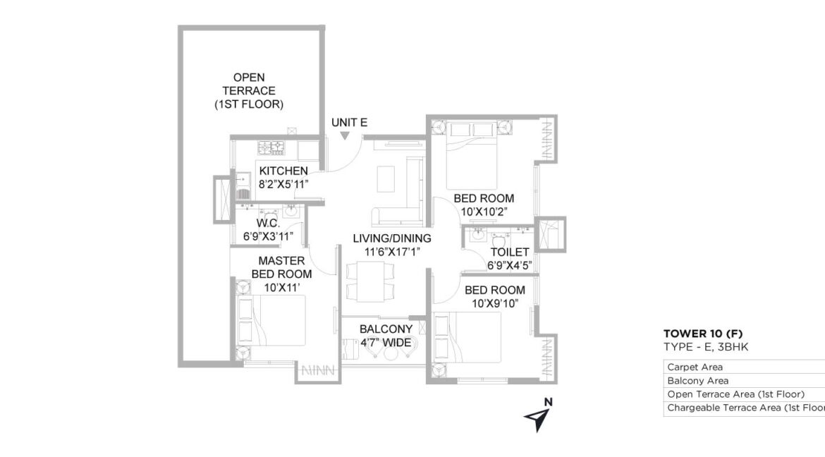 102_TYPE-E_3BHK_644sq.ft_tower-10